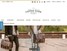 Tablet Screenshot of copperriverbags.com